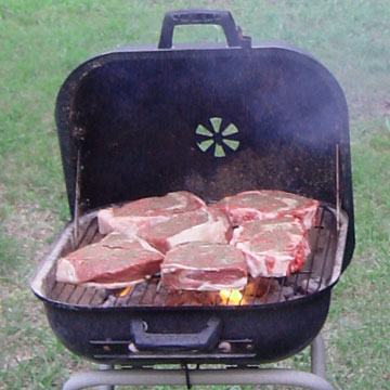 Steaks Cooking