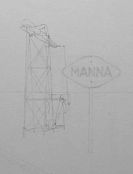 4/17/03-- Car Series, Manna (draw nearest pumper)