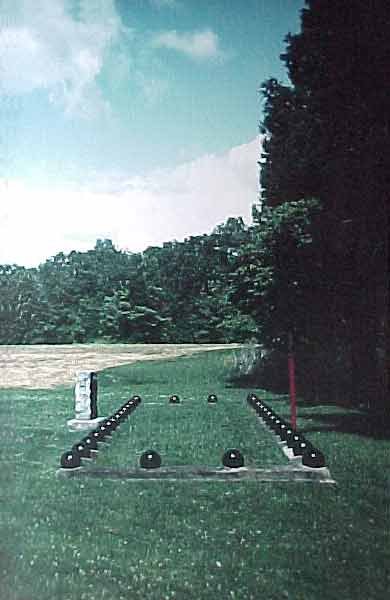 A confederate mass grave at the Shiloh Civil War Battlefield in West Tennessee