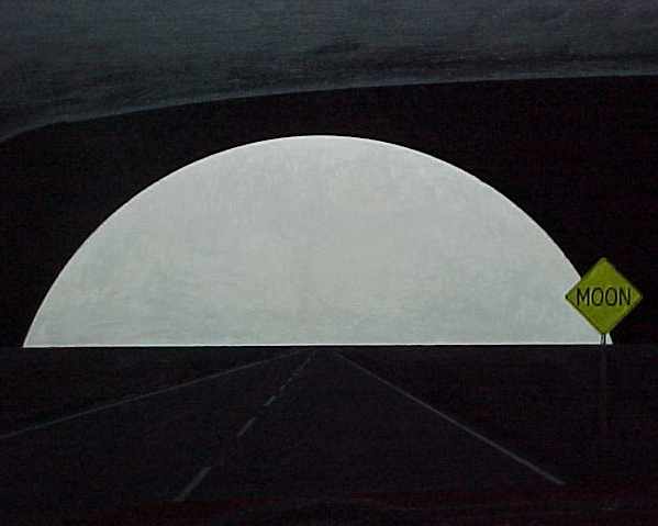 5/30/01-- Car Series, Moon (detail)