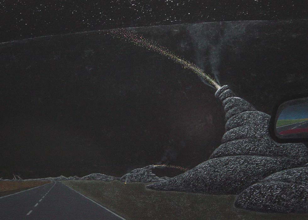 detail of right spouts