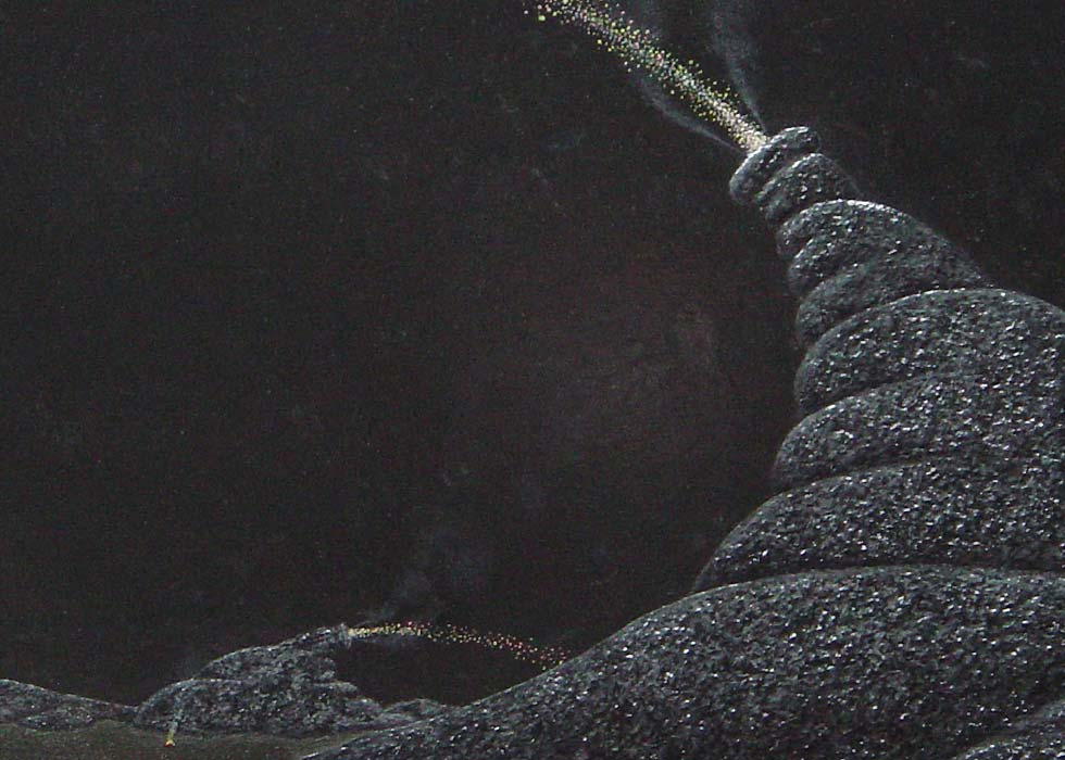 detail of foreground spout