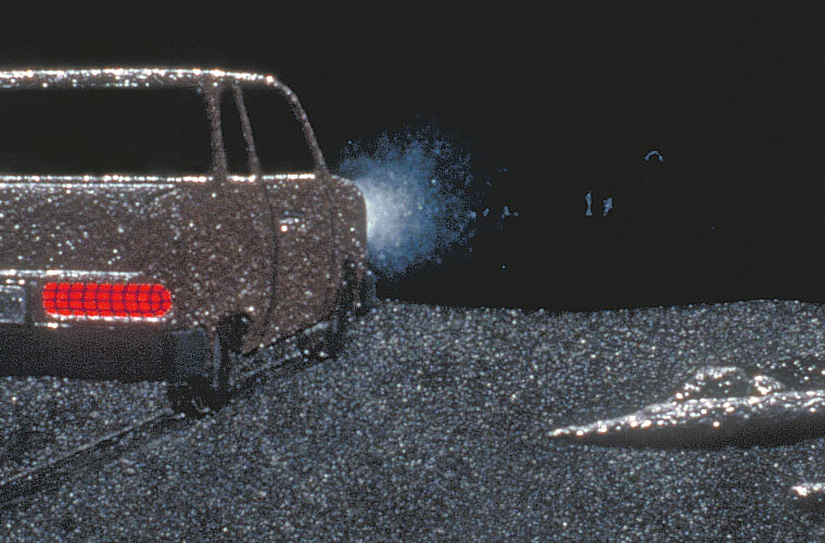 Detail of car and mermaids